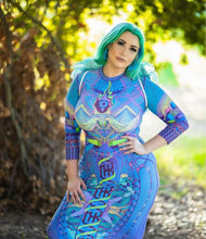 Load image into Gallery viewer, LOGIC LATTICE MAXI DRESS