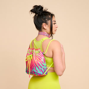 NEON FLUX NEOPRENE BUCKET BAG