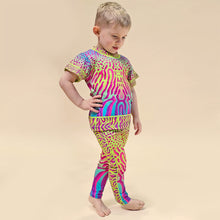 Load image into Gallery viewer, NEON FLUX KIDS COTTON TIGHTS