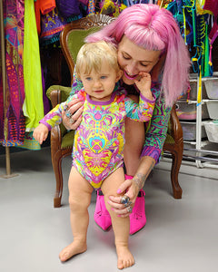 LONGSLEEVE 'BOTANICAL BLISS' BODY SUIT