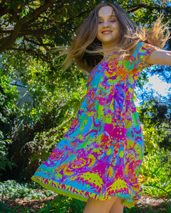 COTTON SMOCK DRESS
