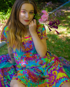 COTTON SMOCK DRESS