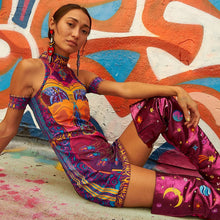 Load image into Gallery viewer, CRYPTIC FREQUENCY OPEN SHOULDER DRESS
