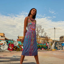 Load image into Gallery viewer, CRYPTIC FREQUENCY 100% COTTON MAXI DRESS