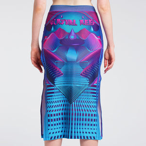 DIGITAL DRIFT SPLIT SKIRT
