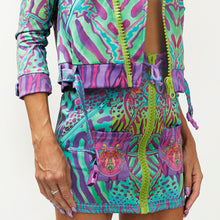 Load image into Gallery viewer, CRYPTIC FREQUENCY BIKER SKIRT