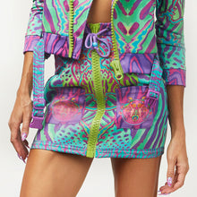 Load image into Gallery viewer, CRYPTIC FREQUENCY BIKER SKIRT