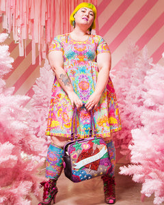 COTTON SMOCK DRESS
