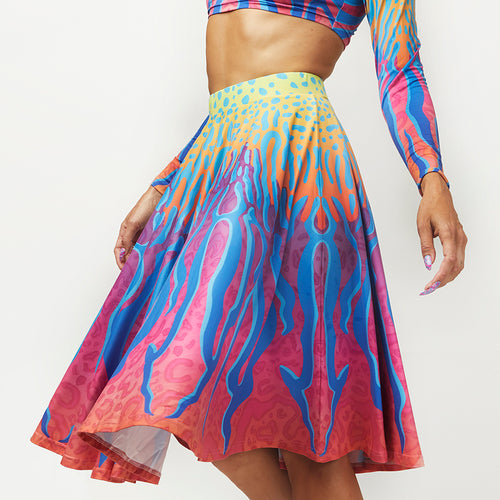CRYPTIC FREQUENCY CIRCLE SKIRT
