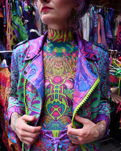 CRYPTIC FREQUENCY BIKER JACKET