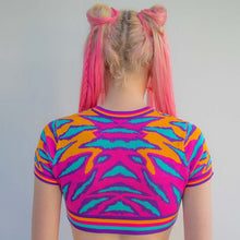 Load image into Gallery viewer, SEA DRAGON KNIT CROP TOP