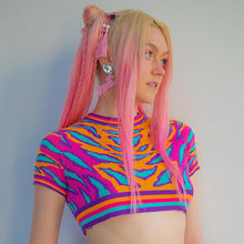 Load image into Gallery viewer, SEA DRAGON KNIT CROP TOP