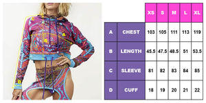 CRYPTIC FREQUENCY CROP HOODIE