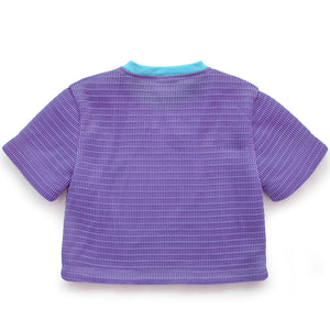 MESH CROP WITH CHENILLE PATCH