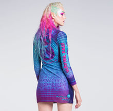 Load image into Gallery viewer, DIGITAL DRIFT BODYCON DRESS