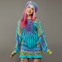 Load image into Gallery viewer, TRIBE O LIGHT CURLY KNIT SKIRT