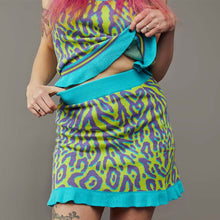 Load image into Gallery viewer, TRIBE O LIGHT CURLY KNIT SKIRT